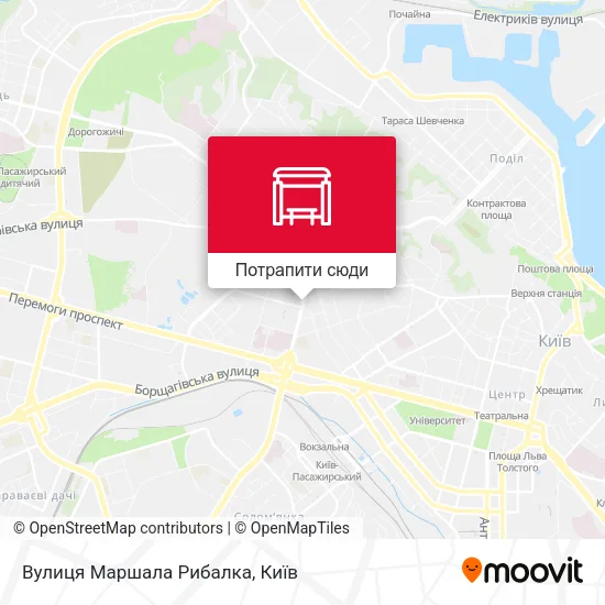 Карта Вулиця Маршала Рибалка