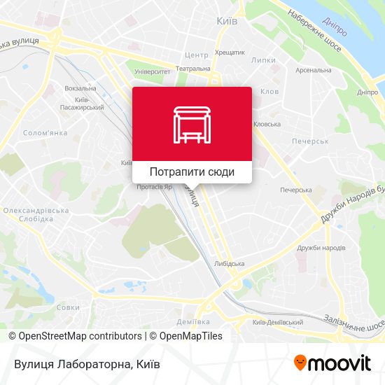 Карта Вулиця Лабораторна