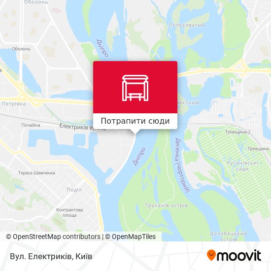 Карта Вул. Електриків