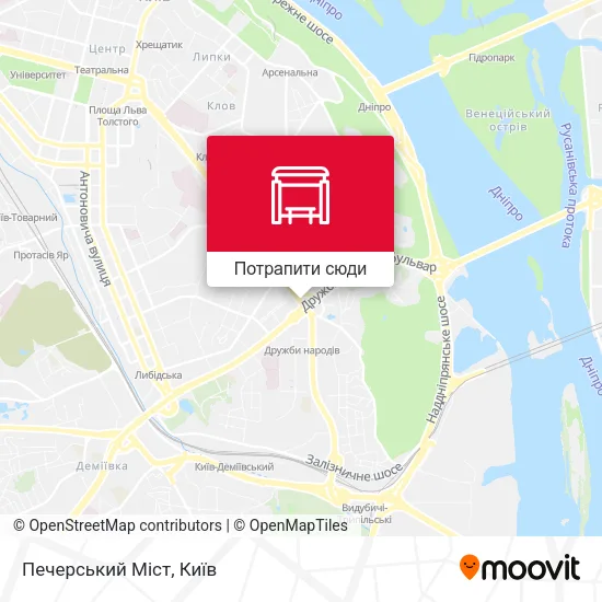 Карта Печерський Міст