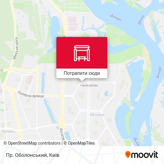 Карта Пр. Оболонський