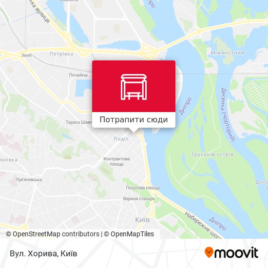 Карта Вул. Хорива