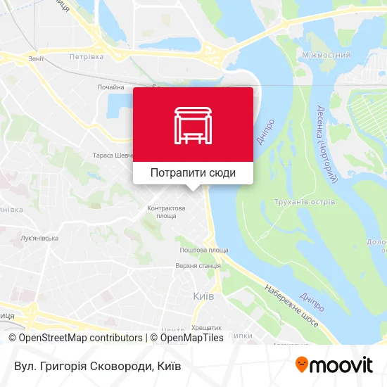 Карта Вул. Григорія Сковороди