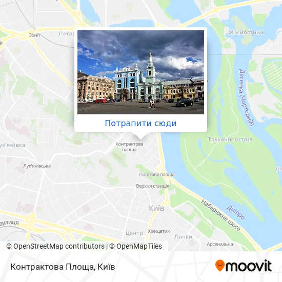 Карта Контрактова Площа