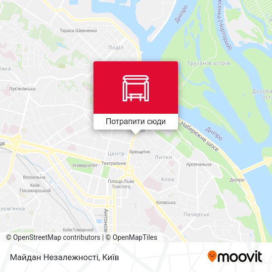 Карта Майдан Незалежності