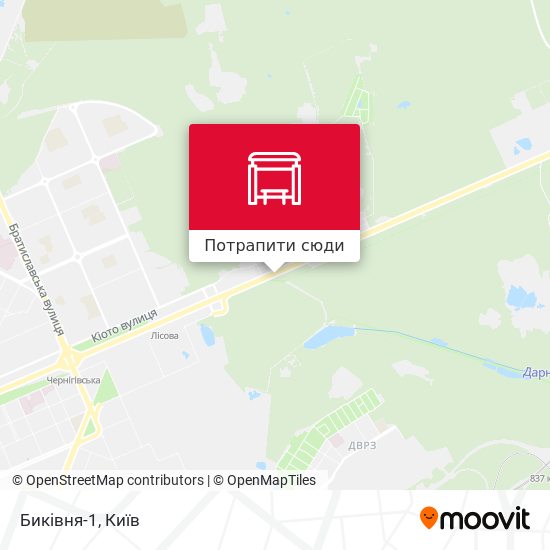 Карта Бикiвня-1