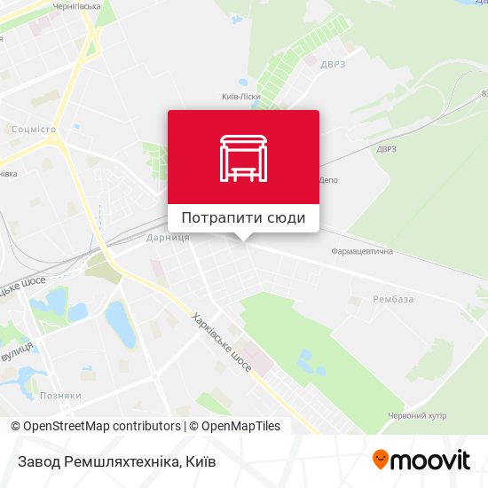 Карта Завод Ремшляхтехніка