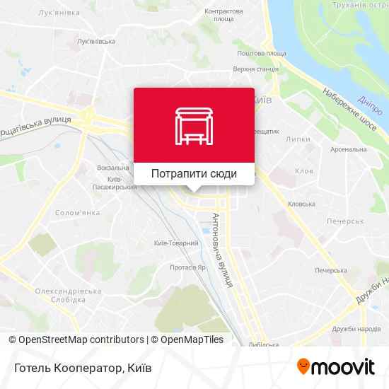 Карта Готель Кооператор