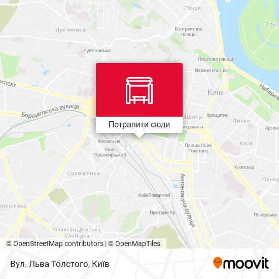 Карта Вул. Льва Толстого