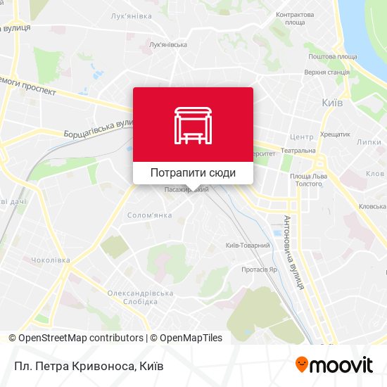 Карта Пл. Петра Кривоноса
