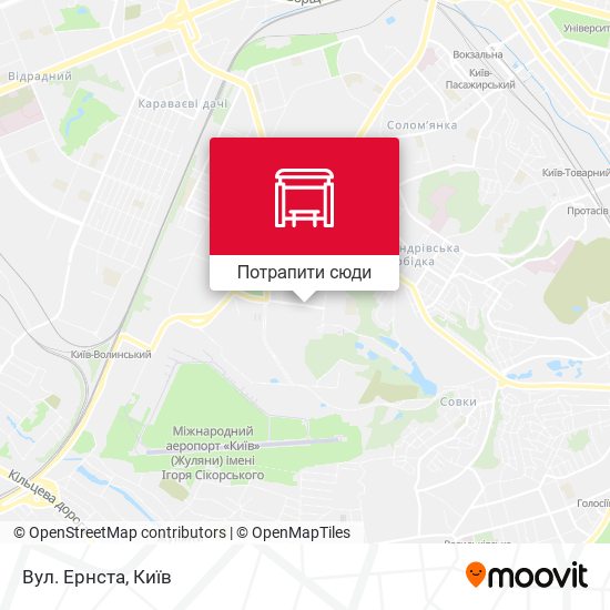 Карта Вул. Ернста