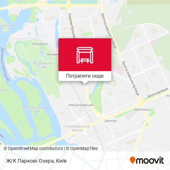 Карта Ж/К Паркові Озера
