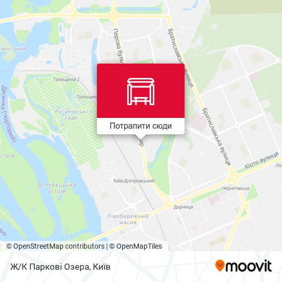 Карта Ж/К Паркові Озера