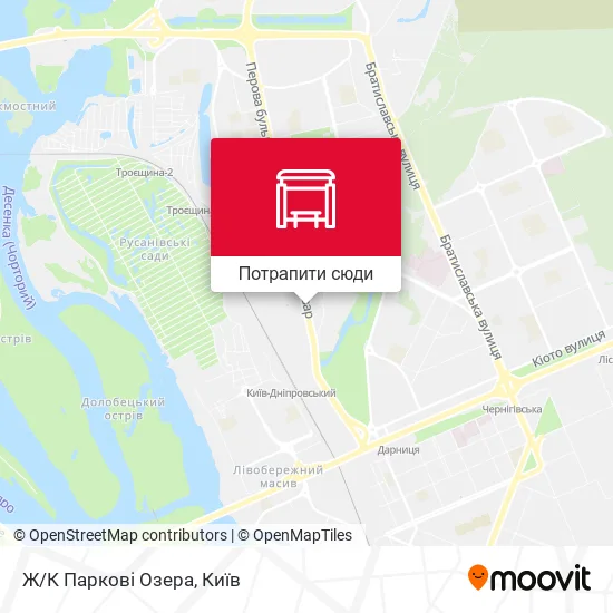 Карта Ж/К Паркові Озера