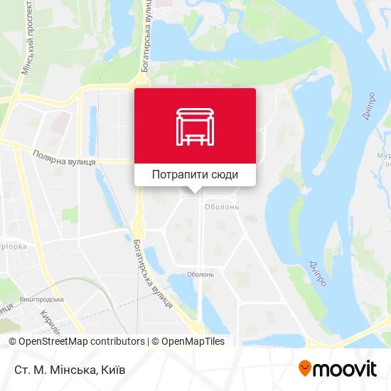 Карта Ст. М. Мінська