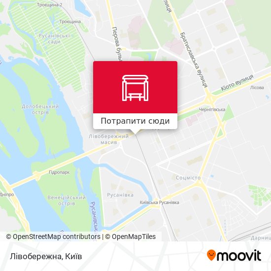 Карта Лівобережна