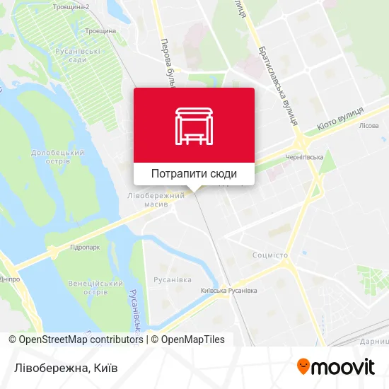 Карта Лівобережна
