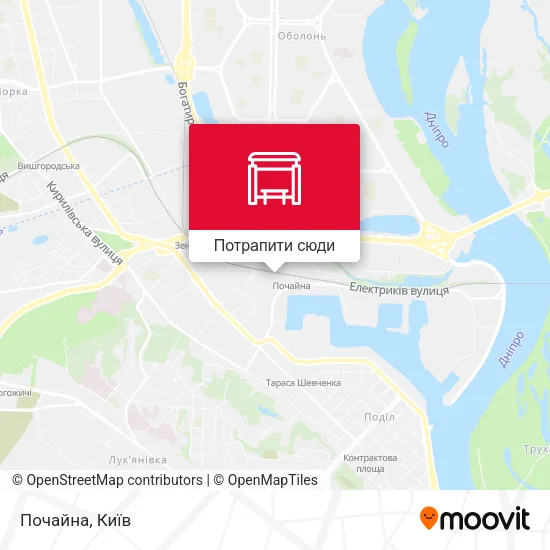 Карта Почайна