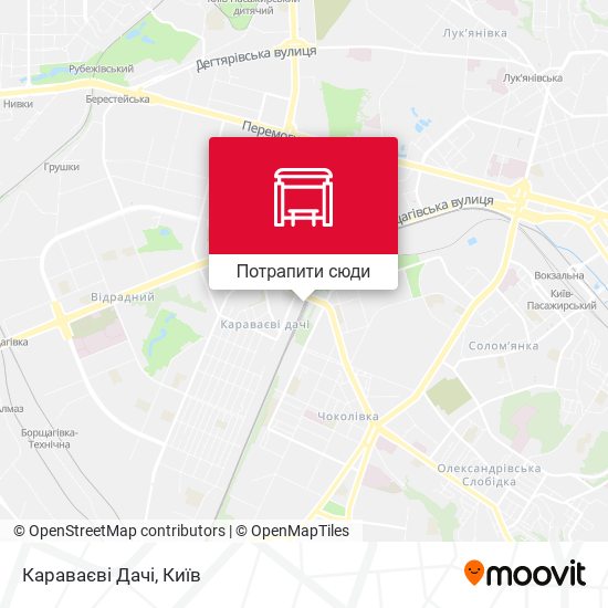 Карта Караваєві Дачі