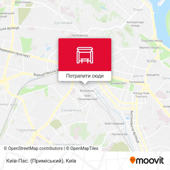 Карта Київ-Пас. (Приміський)
