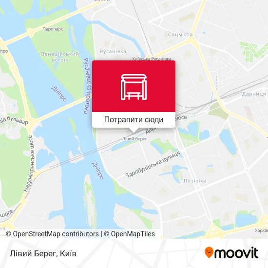 Карта Лівий Берег