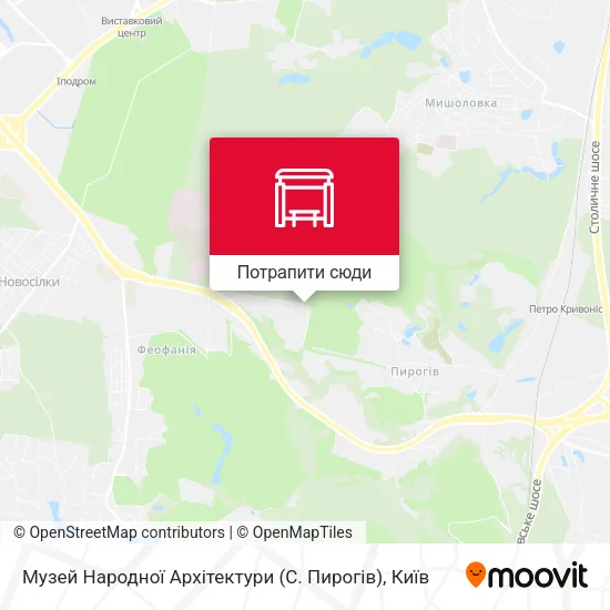 Карта Музей Народної Архітектури (С. Пирогів)