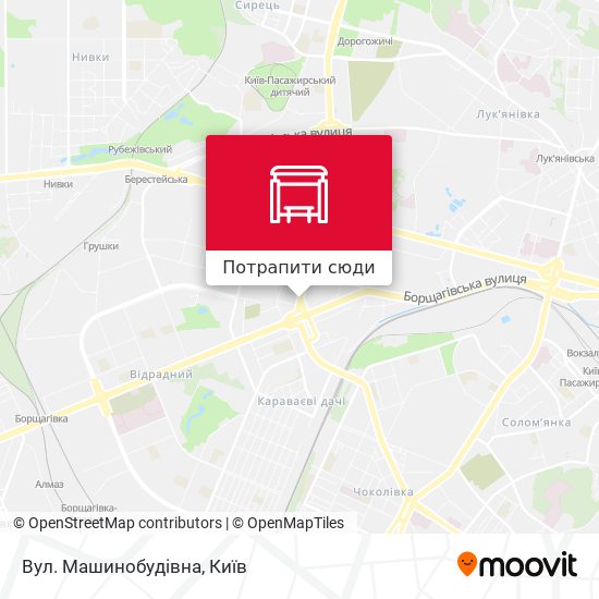 Карта Вул. Машинобудівна