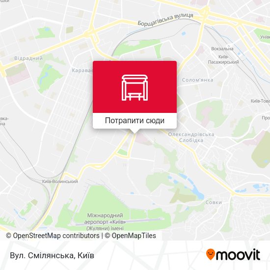 Карта Вул. Смілянська