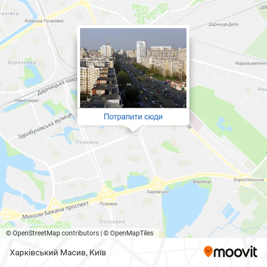 Карта Харківський Масив