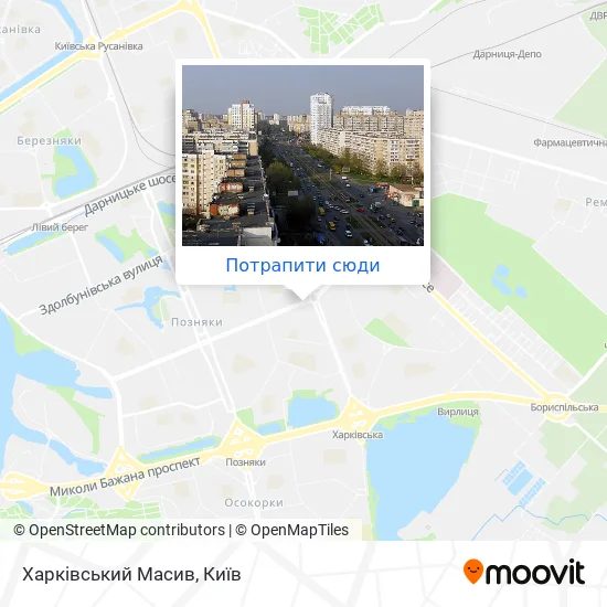 Карта Харківський Масив