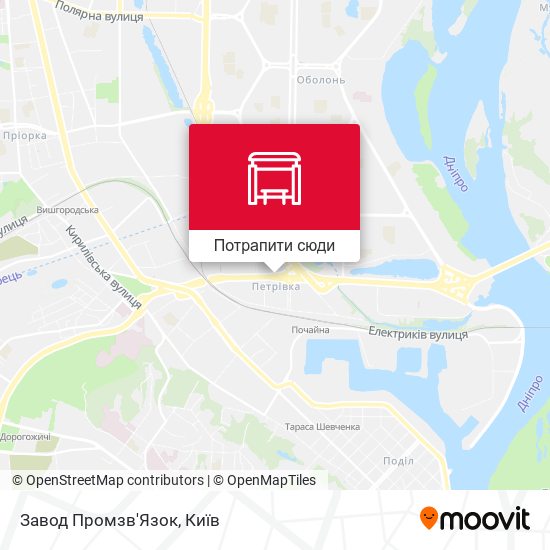 Карта Завод Промзв'Язок