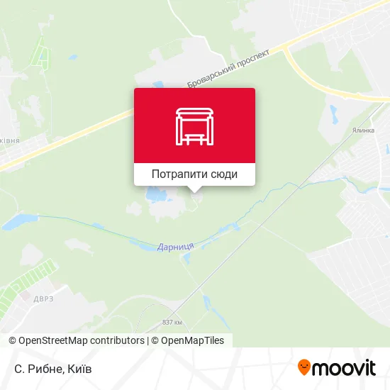 Карта С. Рибне