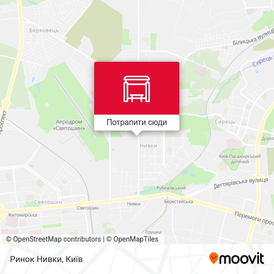 Карта Ринок Нивки