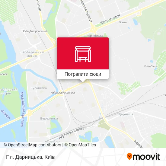 Карта Пл. Дарницька