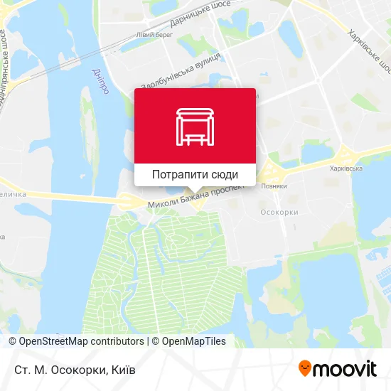 Карта Ст. М. Осокорки