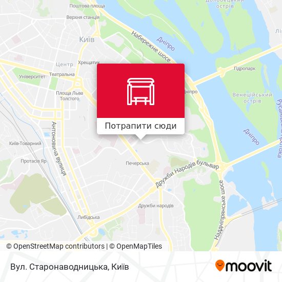 Карта Вул. Старонаводницька