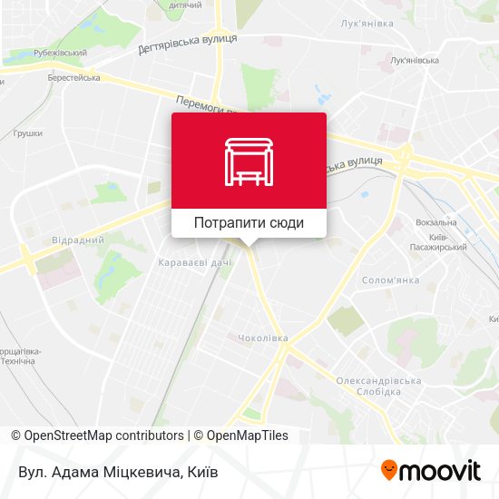 Карта Вул. Адама Міцкевича