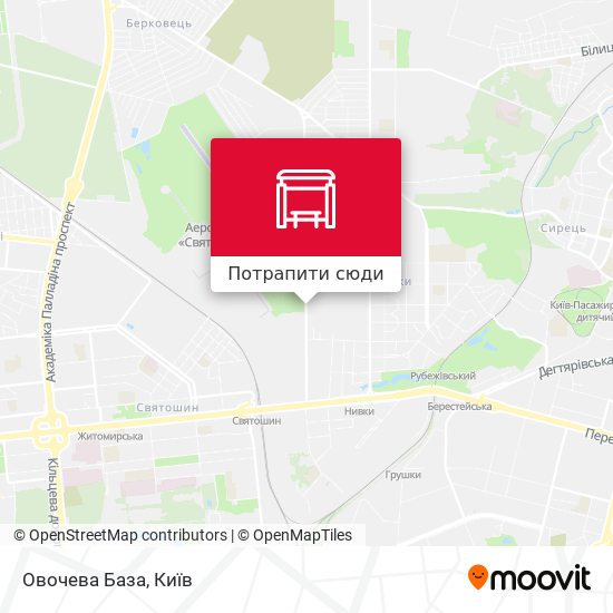Карта Овочева База