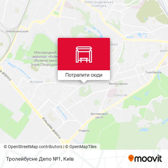 Карта Тролейбусне Депо №1