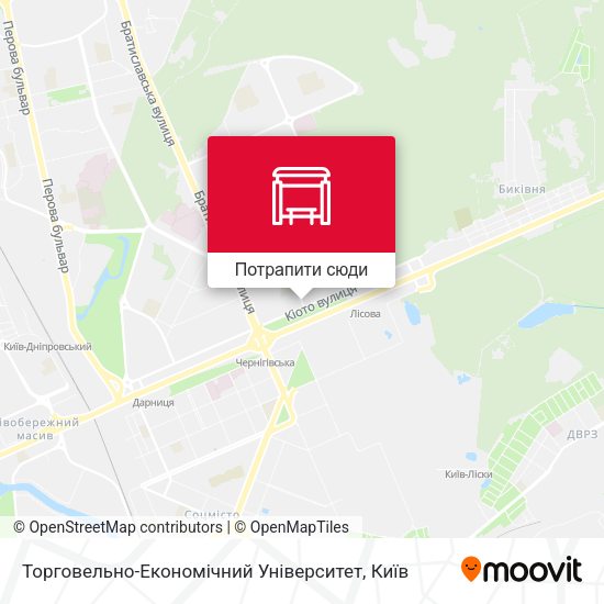 Карта Торговельно-Економічний Університет
