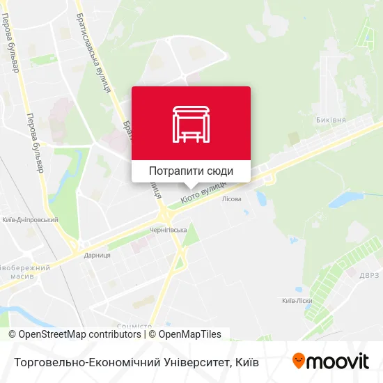 Карта Торговельно-Економічний Університет