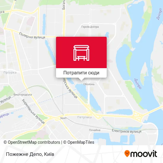 Карта Пожежне Депо