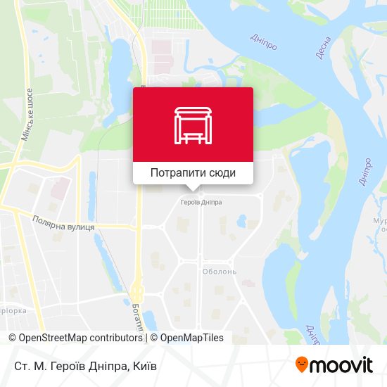 Карта Ст. М. Героїв Дніпра