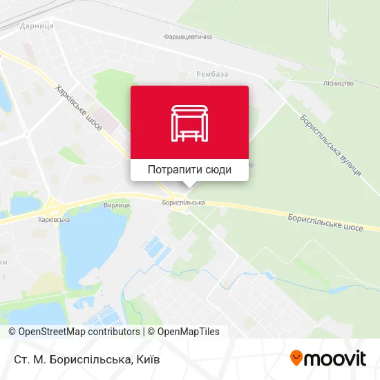 Карта Ст. М. Бориспільська