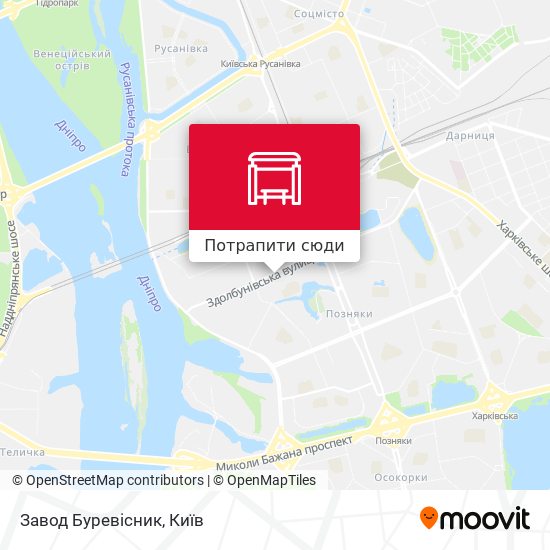 Карта Завод Буревісник