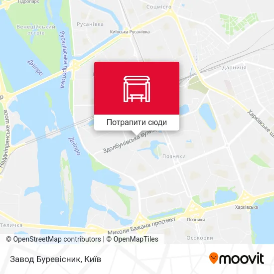 Карта Завод Буревісник
