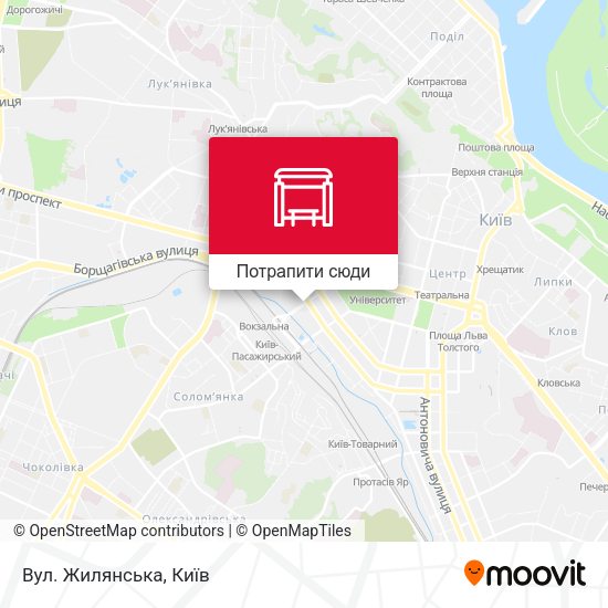 Карта Вул. Жилянська