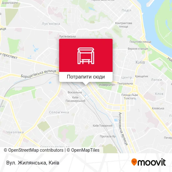 Карта Вул. Жилянська