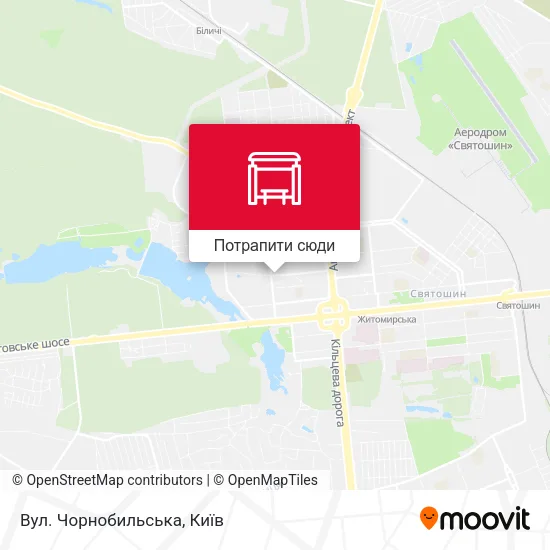 Карта Вул. Чорнобильська