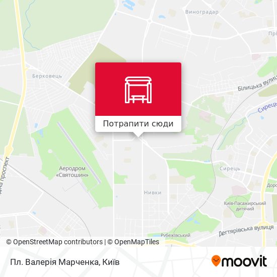 Карта Пл. Валерія Марченка